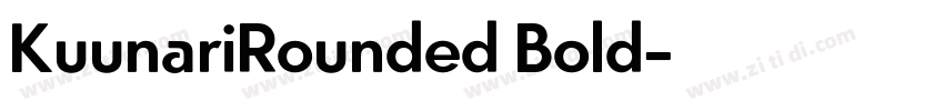 KuunariRounded Bold字体转换